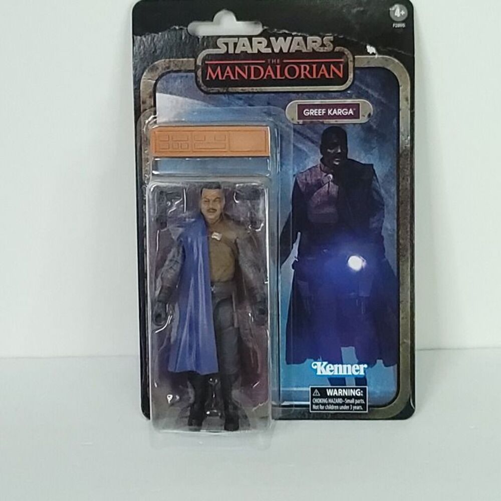 Star War Mandalorian Black Series Greef Karga Figure Credit Collection Card Bent